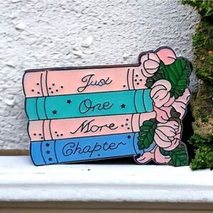 LAPEL PIN One More Chapter Reader Books Novelty Enamel Backpack Hat Jewelry